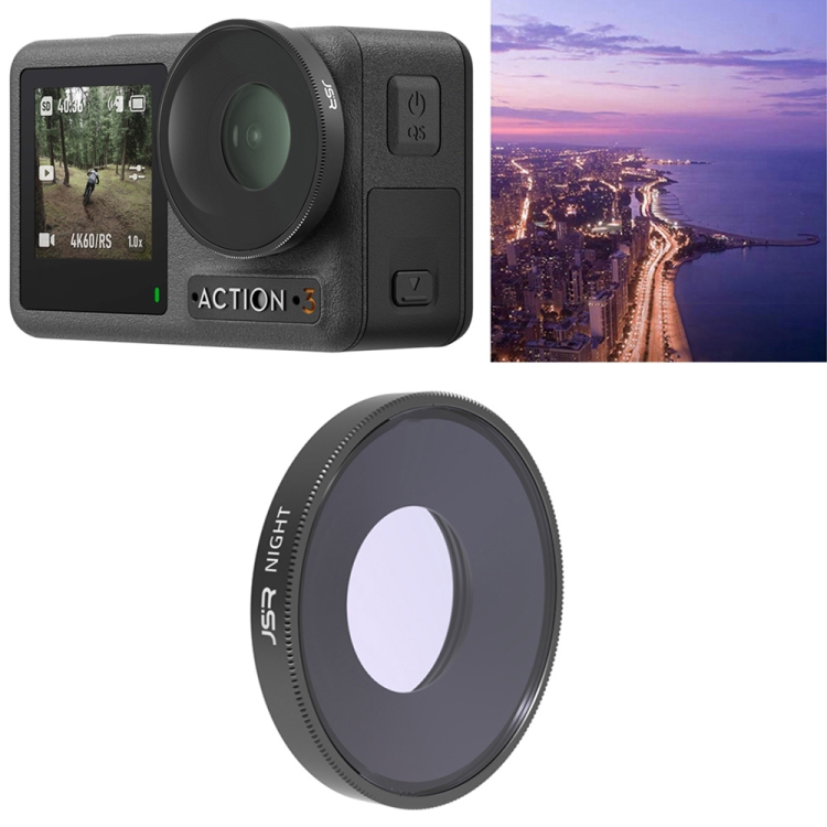DOP0508.jpg Filtro de lente JSR NIGHT para DJI Osmo Action 3 - Imagen 1