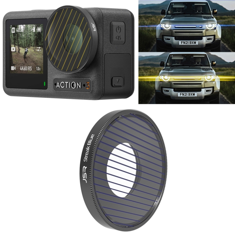 DOP0510L.jpg Filtro de lente de dibujo JSR Streak para DJI Osmo Action 3, Streak Blue - Imagen 1