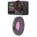 Filtro de lente de color de buceo JSR para DJI Osmo Action 3, Diving Purple Filter
