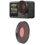 Filtro de lente de color de buceo JSR para DJI Osmo Action 3, Diving Red Filter