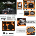 Para DJI Mini 4 Pro Sunnylife Estuche de transporte de seguridad Estuche de viaje rígido impermeable a prueba de golpes, For DJI Mini 4 Pro - Imagen 3