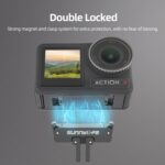 Soporte adaptador magnético Sunnylife AD691 para DJI Action 2 / Osmo Action 3/4 - Imagen 5