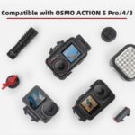 Adaptador de zapata fría de liberación rápida magnética para cámara de acción, luz de relleno, adaptador de micrófono para DJI Osmo Action 5 Pro/4/3 Sunnylife, AD938 For DJI Osmo 360 / Action 5 Pro - Imagen 4
