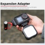 Adaptador de zapata fría de liberación rápida magnética para cámara de acción, luz de relleno, adaptador de micrófono para DJI Osmo Action 5 Pro/4/3 Sunnylife, AD938 For DJI Osmo 360 / Action 5 Pro - Imagen 5
