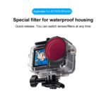 Filtro de lente de color para buceo con carcasa para DJI Osmo Action 5 Pro, For DJI Osmo Action 5 Pro / 4 / 3 - Imagen 3