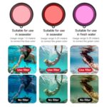 Filtro de lente de color para buceo con carcasa para DJI Osmo Action 5 Pro, For DJI Osmo Action 5 Pro / 4 / 3 - Imagen 4