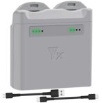 Cargador de batería de 2 canales para DJI Neo XY Administrador de carga de batería, 2-Channel
