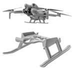 Para DJI Mini 4 Pro STARTRC plegable Anti-caída Anti-suciedad tren de aterrizaje elevado estante de entrenamiento, For DJI Mini 4 Pro