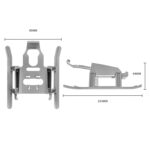 Para DJI Mini 4 Pro STARTRC plegable Anti-caída Anti-suciedad tren de aterrizaje elevado estante de entrenamiento, For DJI Mini 4 Pro - Imagen 4