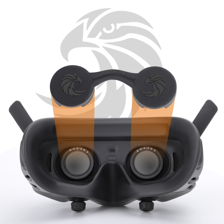 DOP2459B.jpg Para DJI Goggles 2 / Goggles 3 Cubierta de lente VR a prueba de polvo Funda de silicona Protector suave - Imagen 1