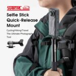 STARTRC Quick-Release Backpack Mount Clip Bracket for Selfie Stick or Action Camera, Quick-Release Clip - Imagen 5