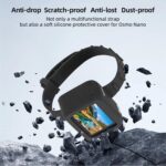 Correa de base para DJI Osmo Nano Sunnylife Vision, banda de expansión, funda protectora de silicona, correa para bicicleta, collar para gato, For DJI Osmo Nano Vision Dock Cover - Imagen 4