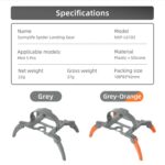 Para DJI Mini 5 Pro, extensiones de patas de aterrizaje Sunnylife con soporte y soporte para las patas., For DJI Mini 5 Pro - Imagen 4