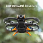 Para DJI AVATA 2 Sunnylife LG797 Extensiones de tren de aterrizaje Pata de soporte de engranajes de araña elevados, Spider Gears(Grey) - Imagen 5