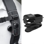 For DJI Osmo Nano Sunnylife Backpack Clip Action Camera Clamp 360 Degree Rotation Vertical-Horizontal Mount, Backpack Clip