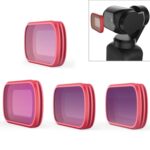 4 piezas PGYTECH P-18C-014 ND / PL Filtro de lente de color de buceo profesional para DJI Osmo Pocket