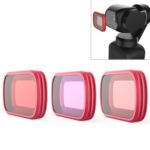 Traje de filtro de lente de buceo profesional PGYTECH P-18C-017 de 3 piezas para DJI Osmo Pocket