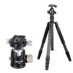 BEXIN W324C M44 Trípode de fibra de carbono Cámara de disparo estable para cámara de punto de video Dslr