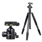 Trípode fotográfico profesional de fibra de carbono BEXIN W284C H36 para cámara DSLR