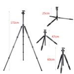 Trípode fotográfico profesional de fibra de carbono BEXIN W284C H36 para cámara DSLR - Imagen 5