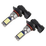 2 PCS DC12-24V / 8.6W Luces antiniebla de colores dobles para automóvil con 24LED SMD-3030 y corriente constante, empaquetado en bolsa, 9005