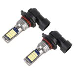 2 PCS DC12-24V / 8.6W Luces antiniebla para automóvil con 24LED SMD-3030 y corriente constante, paquete de bolsa, 9005