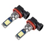 2 PCS DC12-24V / 8.6W Luces antiniebla para automóvil con 24LED SMD-3030 y corriente constante, paquete de bolsa, H11 / H8