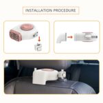 Salpicadero de coche portátil + Calentador eléctrico para colgar en el asiento Descongelador de invierno, 24V - Imagen 3