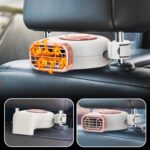 Salpicadero de coche portátil + Calentador eléctrico para colgar en el asiento Descongelador de invierno, 24V - Imagen 5