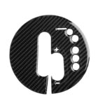 Etiqueta engomada decorativa del Panel de transmisión Manual de fibra de carbono del coche para Nissan 370Z Z34 2009-, Manual Transmission Right Drive