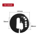 Etiqueta engomada decorativa del Panel de transmisión Manual de fibra de carbono del coche para Nissan 370Z Z34 2009-, Manual Transmission Right Drive - Imagen 5