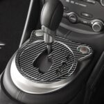 Panel de cambio de marchas de fibra de carbono para coche, pegatina decorativa para Nissan 370Z Z34 2009-, Gear Shift Panel Right Drive - Imagen 5
