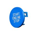 Adhesivo decorativo de arranque con un botón de fibra de carbono para coche para BMW Serie 3/G20/G05/G06/G07/G14/G29/F40/F44, One-button Start (Blue) - Imagen 3