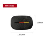 Etiqueta engomada decorativa de la tapa del tanque de combustible de fibra de carbono del coche para mercedes-benz Clase C W205 2015-2018, unidad universal izquierda y derecha, Fuel Tank Cap - Imagen 3