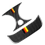 Juego de salida de aire trasera de fibra de carbono para coche pegatina decorativa para mercedes-benz Clase C W205 C180 C200 C300 GLC, unidad Universal izquierda y derecha, Rear Air Outlet Set - Imagen 2