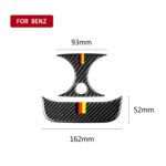 Juego de salida de aire trasera de fibra de carbono para coche pegatina decorativa para mercedes-benz Clase C W205 C180 C200 C300 GLC, unidad Universal izquierda y derecha, Rear Air Outlet Set - Imagen 3