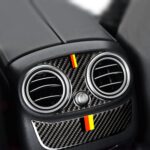 Juego de salida de aire trasera de fibra de carbono para coche pegatina decorativa para mercedes-benz Clase C W205 C180 C200 C300 GLC, unidad Universal izquierda y derecha, Rear Air Outlet Set - Imagen 5