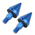 Cono de cola anticolisión trasera de coche de 2 uds para Mercedes Benz Smart 2009-2014, Pointed (Blue)