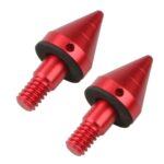 Cono de cola anticolisión trasera de coche de 2 uds para Mercedes Benz Smart 2009-2014, Pointed (Red)