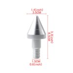 Cono de cola anticolisión trasera de coche de 2 uds para Mercedes Benz Smart 2009-2014, Pointed (Red) - Imagen 4