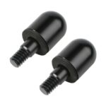 Cono de cola anticolisión trasera de coche de 2 uds para Mercedes Benz Smart 2009-2014, Round (Black)