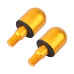 Cono de cola anticolisión trasera de coche de 2 uds para Mercedes Benz Smart 2009-2014, Round (Gold)