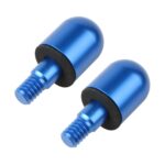 Cono de cola anticolisión trasera de coche de 2 uds para Mercedes Benz Smart 2009-2014, Round (Blue)