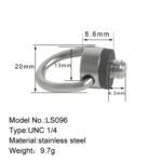 Bexin LS096 2 PCS C Ring Cámara Tornillos de la cámara Monte 1/4 pulgada Placa de liberación rápida Adaptador de tornillo - Imagen 2
