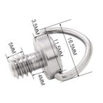 BEXIN LS076 2 PCS Tornillos de placa de liberación rápida 1/4 pulgada -20 Tornillos de montaje del adaptador - Imagen 3