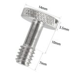 Bexin LS005 2 PCS 1/4 pulgadas Tornillos de rosca femenina DSLR Tornillos de montaje de la cámara - Imagen 5