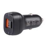 QC USB + USB-C / Type-C Dual Ports Cargador de coche de carga rápida con apertura luminosa - Imagen 2