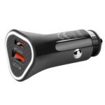YSY-313PD20W QC3.0 USB + PD 20W USB-C / Type-C Triangle Dual Ports Cargador de coche de carga rápida, Car Charger