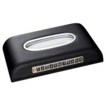 Caja de pañuelos universal para automóvil con tarjeta de número de teléfono de estacionamiento temporal - Imagen 2