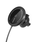 MRIOWIZ M-2002W 15W 360 grados Magsafe Magsafe Cargador inalámbrico de automóvil magnético para la serie iPhone 12, con cable de datos USB + USB-C / Type-C, longitud del cable: 1m - Imagen 2